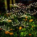Miniatyrbillede 1 af 6: Bomclap Havelampe Solcelle - 10 Lys Fyrværkeri Lampe Udendørs Belysning - 2 PACK
