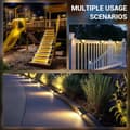 Miniatyrbillede 2 af 7: OBOSOE Solcellelampe 12-Pak, IP65 Trappebelysning & Udendørs Havelampe, LED Solcellelampe til Terrasse/Trin