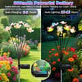 Miniatyrbild 3 av 7: OBOSOE Solcellslampor 4-pack – Trädgårdsbelysning med 24/32/40 LED Sagoljus för Ute & Dekor