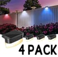 Pikkukuva 1 / 8: OBOSOE Solar Lights 12 kpl – Vedenpitävät puutarhavalot ja porrasvalot aidoille ja terasseille