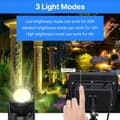 Miniatyrbillede 5 af 8: OBOSOE solcelledrevet damlampe med IP68 – farveskiftende solcellebelysning og græsplænelanterne til have/pool