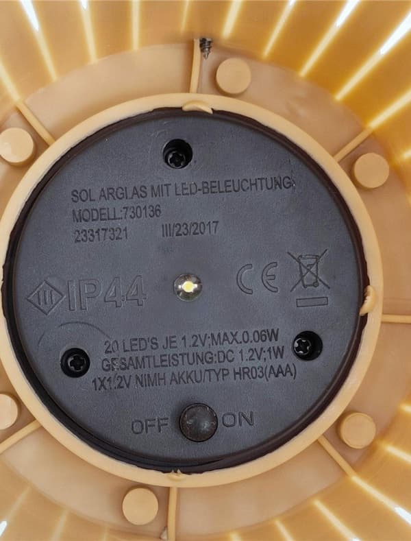 OBOSOE Taklampa Solcellslampa Utomhus Trädgårdslampa Lykta Retro Flätad Bambulampa 1-pack