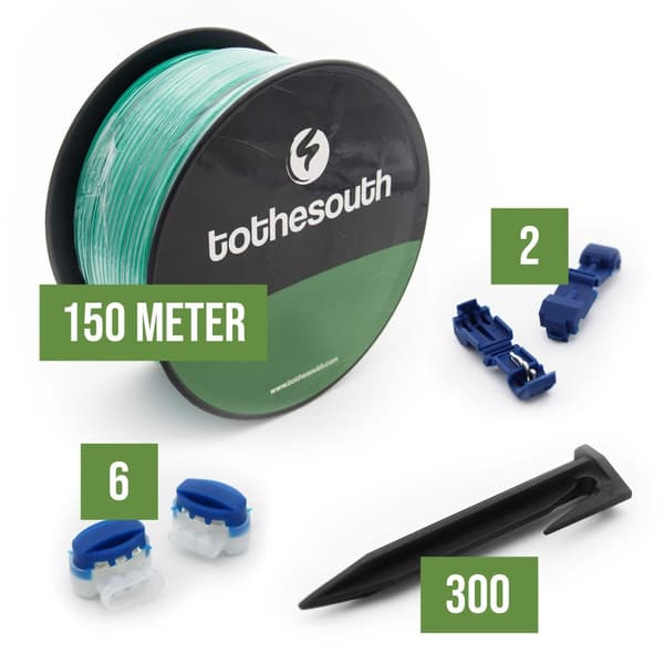 To the South® Installationssats lämplig för alle NAC Robotgräsklippare - Medium (3.4mm - extra stark)
