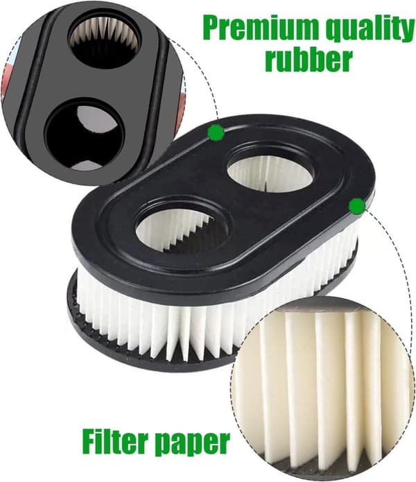 Lollanda 2/4-pak luftfilter til Briggs & Stratton 593260/798452 - Holdbart, let at installere