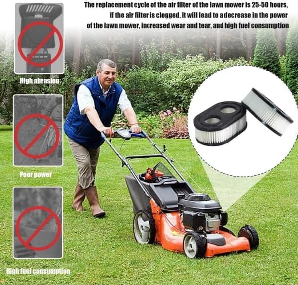 Lollanda 2/4-pak luftfilter til Briggs & Stratton 593260/798452 - Holdbart, let at installere