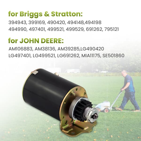 Briggs & Stratton Ruohonleikkurin Käynnistin, 12V Suorituskyky, 16 Hampaista Rakenne, Kestävä Seosrakenteinen