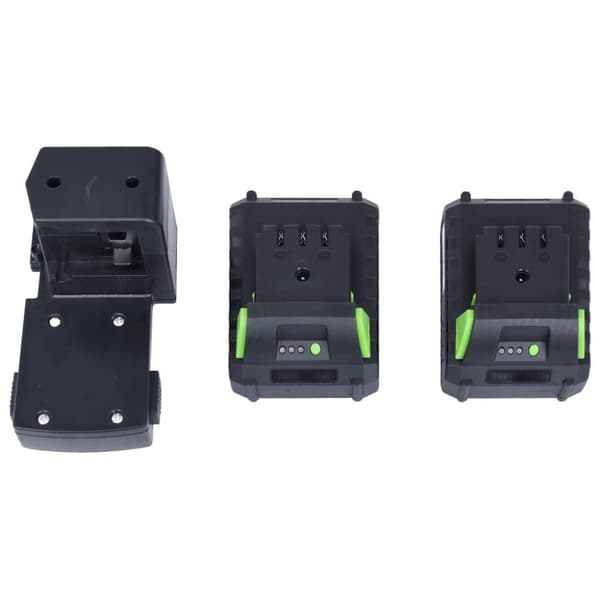 vidaXL ledningsfri plæneklipper to batteripakker 20 V 2000 mAh Li-ion