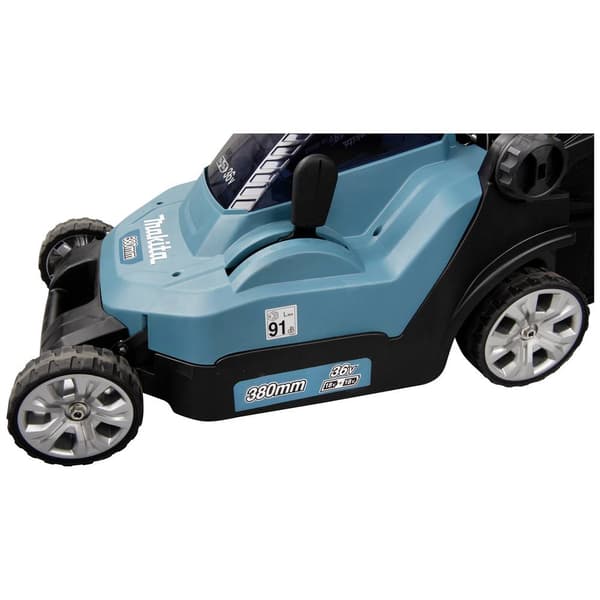 Makita Batteri Gräsklippare inkl. batteri, inkl. 2 batteri 18 V Klippbredd 380 mm