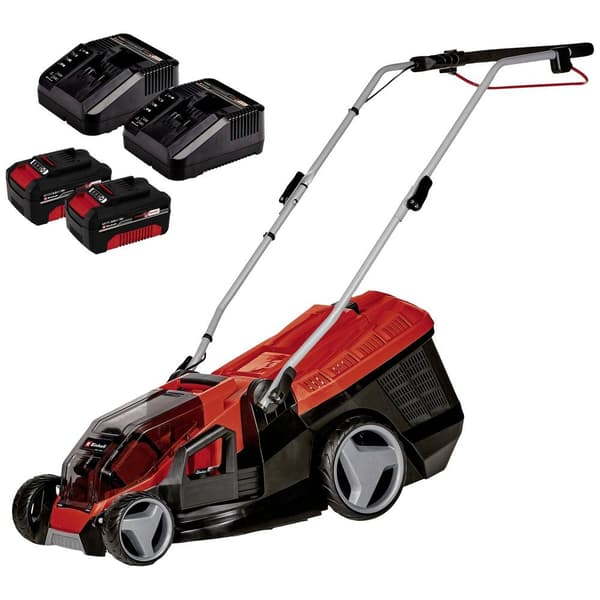 Einhell Power X-Change GE-CM 36/36 Li (2x 4,0Ah) Batteri Gräsklippare inkl. 2 batteri 2 x 18 V Klippbredd 36 cm Lämplig