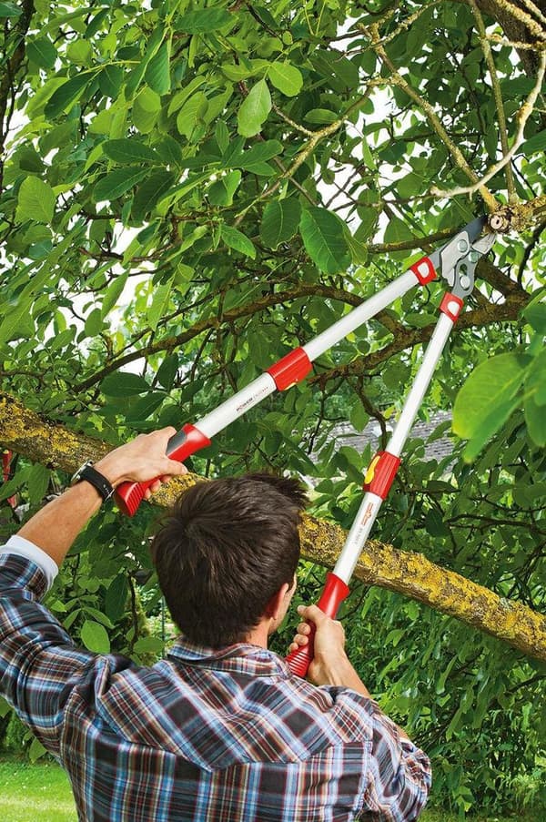 WOLF-Garten Loppers POWER CUT*** RS 900 T - längd 650-900mm - teleskop - armar av aluminium - 4x mer kraft - justerbar bladspänning - städ