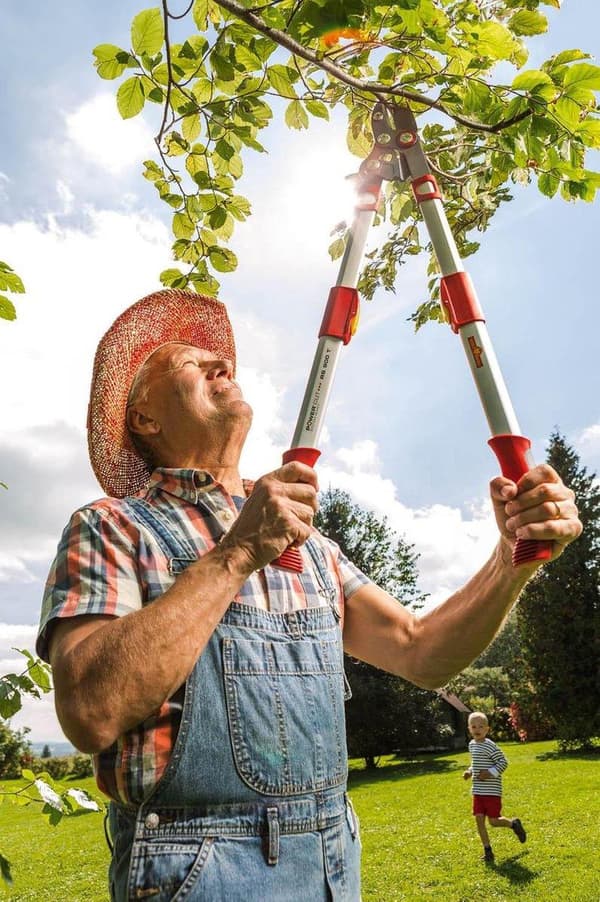 WOLF-Garten Loppers POWER CUT*** RS 900 T - längd 650-900mm - teleskop - armar av aluminium - 4x mer kraft - justerbar bladspänning - städ