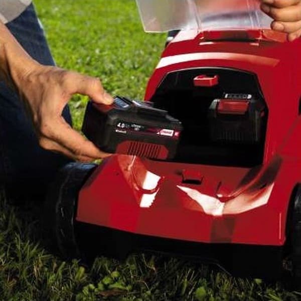 Einhell GE-CM 36/37 Li-Solo Push -ruohonleikkurin akku/akku musta, punainen