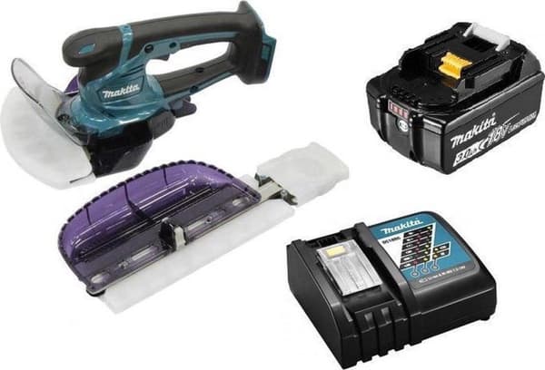 Makita DUM604RFX 18V Li-Ion batteri grässaxsats (1x 3,0Ah batteri) - 160mm