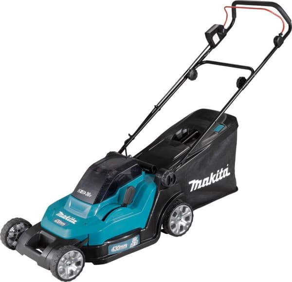 Makita - DLM432PT2 - 2x 18V - batteri - plæneklipper - sæt - 2x 5,0 Ah - duo oplader