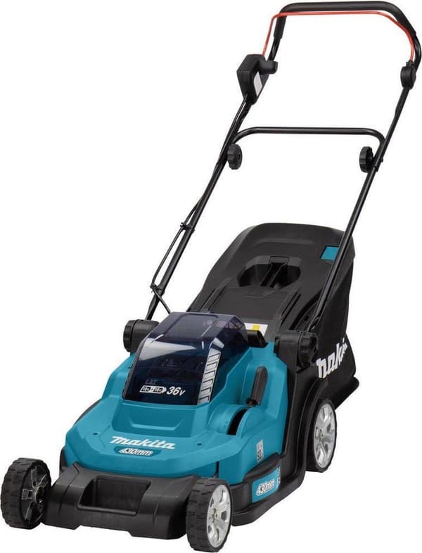 Makita - DLM432PT2 - 2x 18V - batteri - plæneklipper - sæt - 2x 5,0 Ah - duo oplader