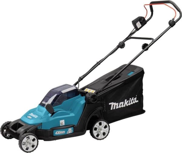 Makita - DLM432PT2 - 2x 18V - batteri - plæneklipper - sæt - 2x 5,0 Ah - duo oplader