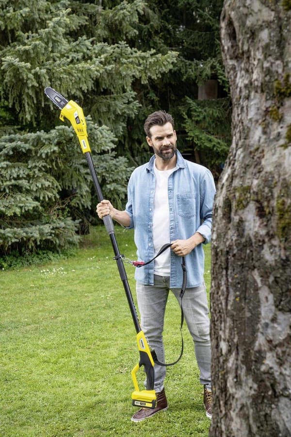 Kärcher PSW 20 Teleskopbatteri Kædesav - 18 Volt - Eksklusivt batteri og oplader - 20 cm sværd