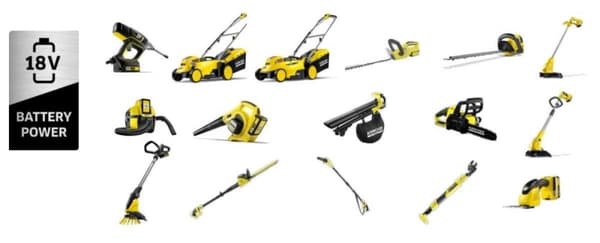 Kärcher PSW 20 Teleskopbatteri Kædesav - 18 Volt - Eksklusivt batteri og oplader - 20 cm sværd