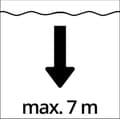 Pikkukuva 8 / 11: Einhell Uppopumppu GE-SP 4390 NA LL ECO (430 W - 9000 L/h - ECO-Power - 1 mm jäännösvesi - takaiskuventtiili - Aqua-Sensor-tekniikka - jatkuva tila -