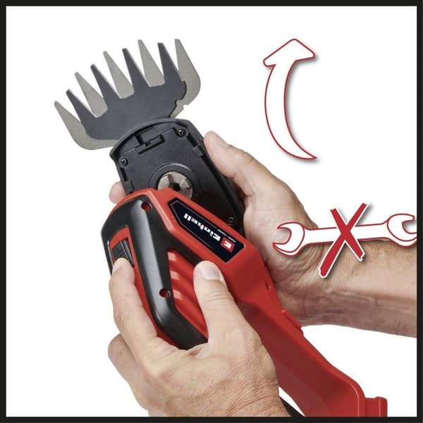 Einhell GE-CG 18/100 Li + 2,5 Ah Starter-Kit Græs- og busksaksudstyr Batteri Softgriff, inkl. batteri, inkl. lader 18V