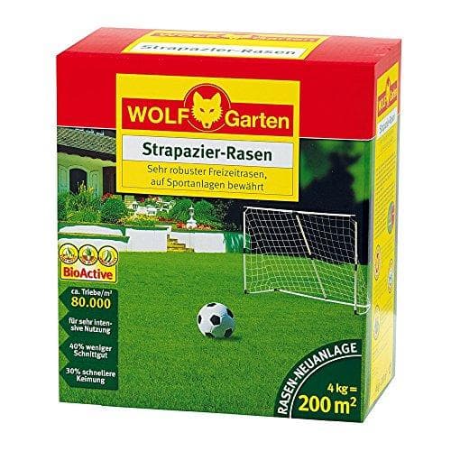 WOLF-Garten - slidstærk græsplæne LJ 200; 3821050 & plænestartergødning LH 240, flerfarvet
