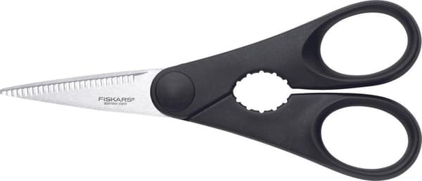 Fiskars Køkkensaks med flaskeåbner