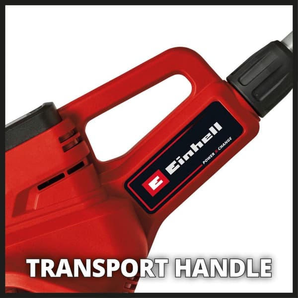 Einhell akkukultivaattori GE-CR 18/20 Li E Solo Power X-Change (18 V - Li-ion - elektroninen nopeudensäätö - 4 leikkuuterää - lisäkahva - ilman akkua