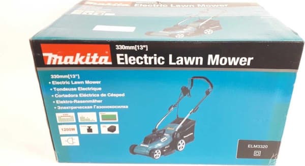Makita ELM3320 ruohonleikkuri Kävele ruohonleikkurin takana Black,Turquoise AC