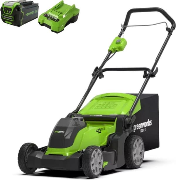 Akkuleikkuri 40V 4Ah 41 cm Greenworks G40LM41K4 - 2504707UB