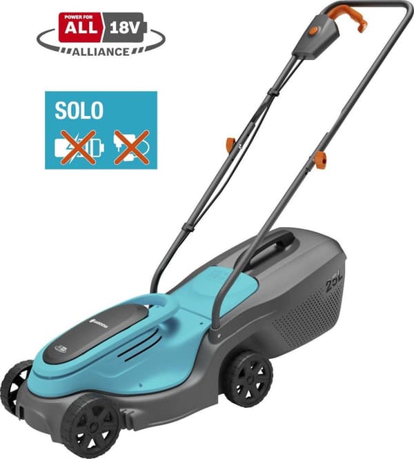 Gardena PowerMax 30/18V Solo - ruohonleikkuri - sähköinen 4 Ah laturi mukana - 30cm - 8 kg (14630-55)