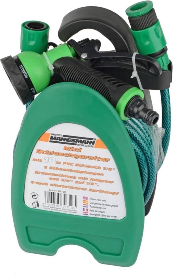 Brüder Mannesmann 62100 Mini Tuinslangset - 3/8'' x 10m