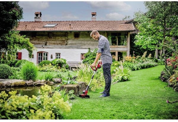 Einhell Accu ruohotrimmeri GE-CT 18/28 Li Solo Power X-Change (Li-Ion, 18 V, 28 cm maaibreedte draad, draai- ja kallistettava moottoripään vipu zonder