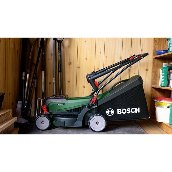 Bosch Home and Garden Batteri Gräsklippare inkl. 2 batteri, inklusive laddningsstation 2x 18 V Klippbredd 37 cm Lämplig