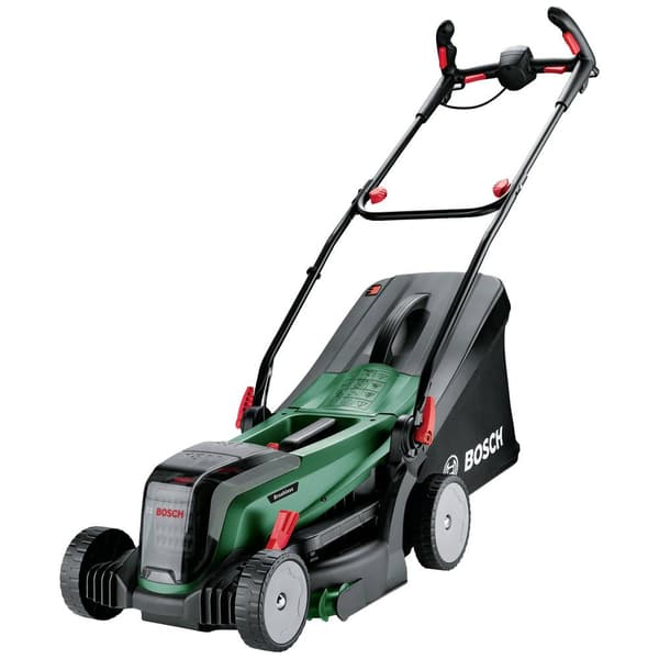 Bosch Home and Garden Batteri Gräsklippare inkl. 2 batteri, inklusive laddningsstation 2x 18 V Klippbredd 37 cm Lämplig