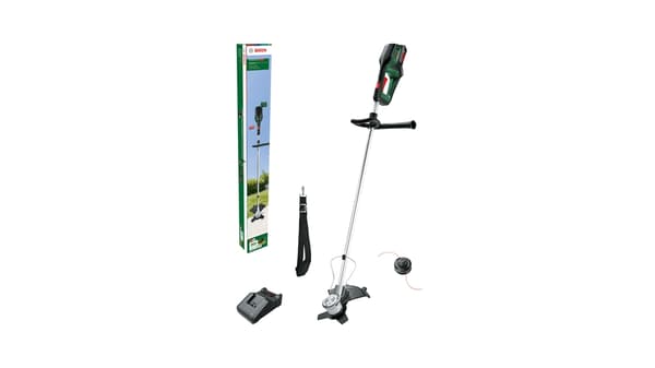 Bosch Home and Garden AdvancedBrushCut 36V-23-750 akku græstrimmer inkl. batteri, inkl. oplader, bærerem 36 V 2,0 Ah klippebredde (maks.): 33 cm (0600