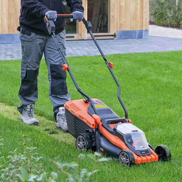 Powerplus Elektrisk Plæneklipper Powdpg75561 20v 340 Mm Søvfarvet