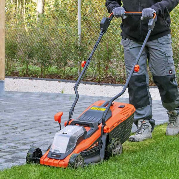 Powerplus Elektrisk Plæneklipper Powdpg75561 20v 340 Mm Søvfarvet