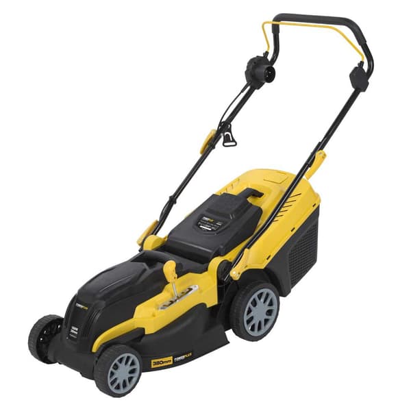 Powerplus Elektrisk Plæneklipper Powxg6251 1600w 380 Mm Søvfarvet