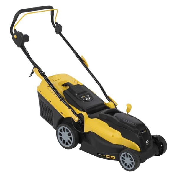 Powerplus Elektrisk Plæneklipper Powxg6251 1600w 380 Mm Søvfarvet
