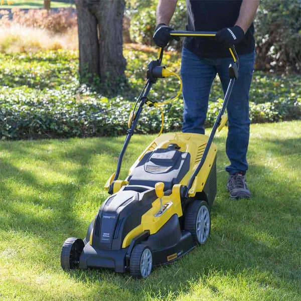 Powerplus Elektrisk Plæneklipper Powxg6281 2000w 420 Mm Søvfarvet