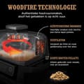 Miniatyrbild 5 av 8: Ninja Woodfire Outdoor Grill - Svart - Metall - Plast - Rostfritt stål - Rektangulär - Galler - 1 zon(er) -