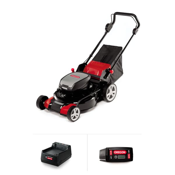 Oregon Lm400 St250 Gräsklippare Och Grästrimmerset Med Batteri Och Laddare