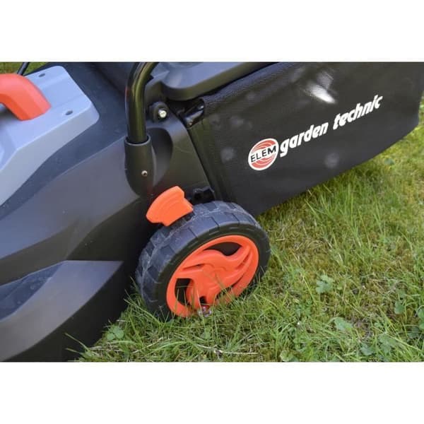 Elektrisk plæneklipper - ELEM TECHNIC - 40cm - 1800W - 40L opsamlingsbeholder