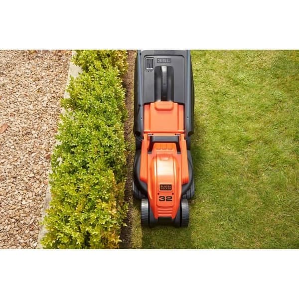 1200W 32cm elektrisk plæneklipper med ledning - BLACK+DECKER - BEMW451-QS - 3 justerbare højder