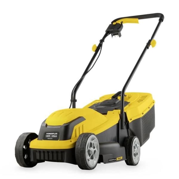 Elektrisk plæneklipper - POWERPLUS - POWEG62205 - 1300 W - 320 mm Ø - Med opsamling og bagudkast