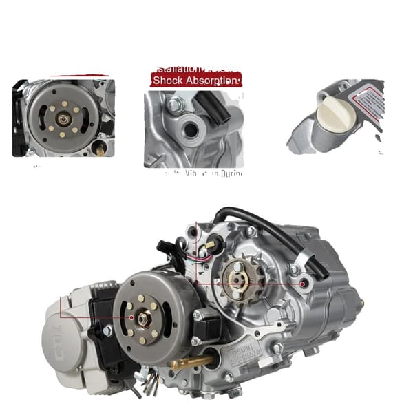 125CC motor, 4-takts, enkelt cylinder