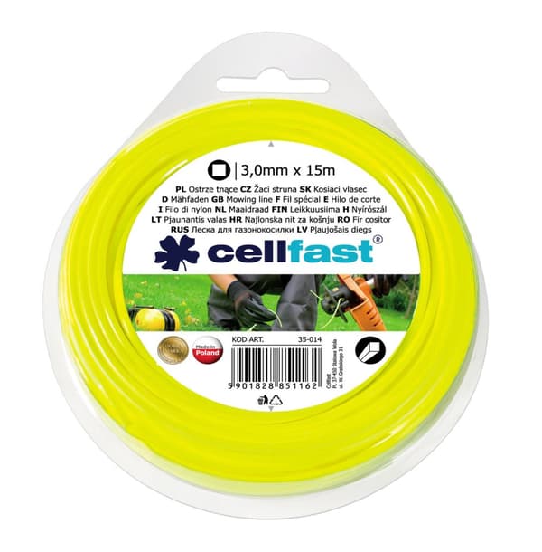 Skærelinje - firkantet 3,0 mm x 15 mb
