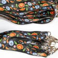 Miniatyrbild 2 av 2: Lång folklig łowicki lanyard svart