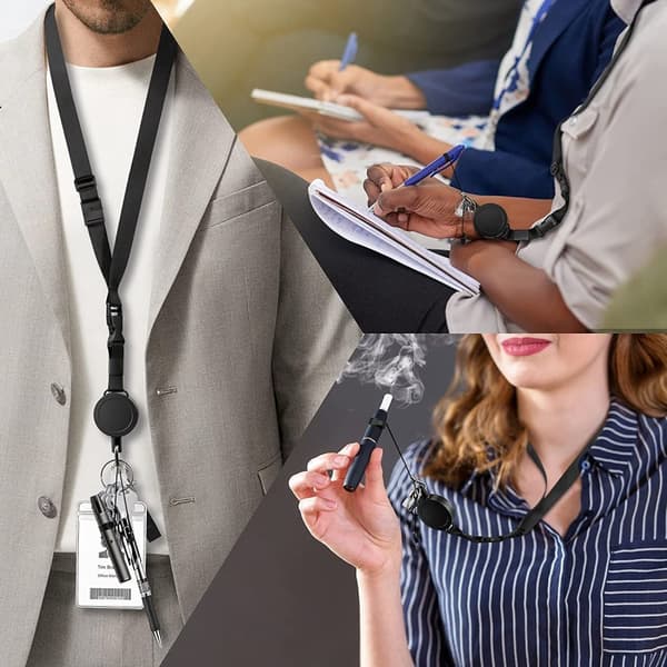 INF Tunga infällbart ID-korthållare Lanyard