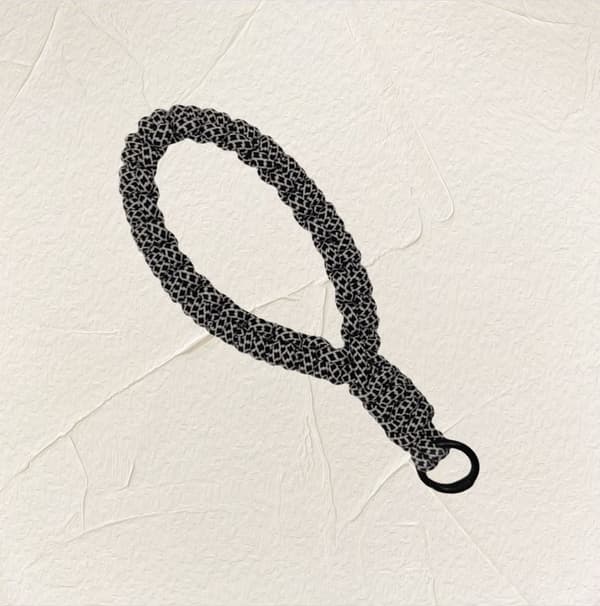 INF GT1908 Anti-Lost Telefon Lanyard Kedja Svart vit